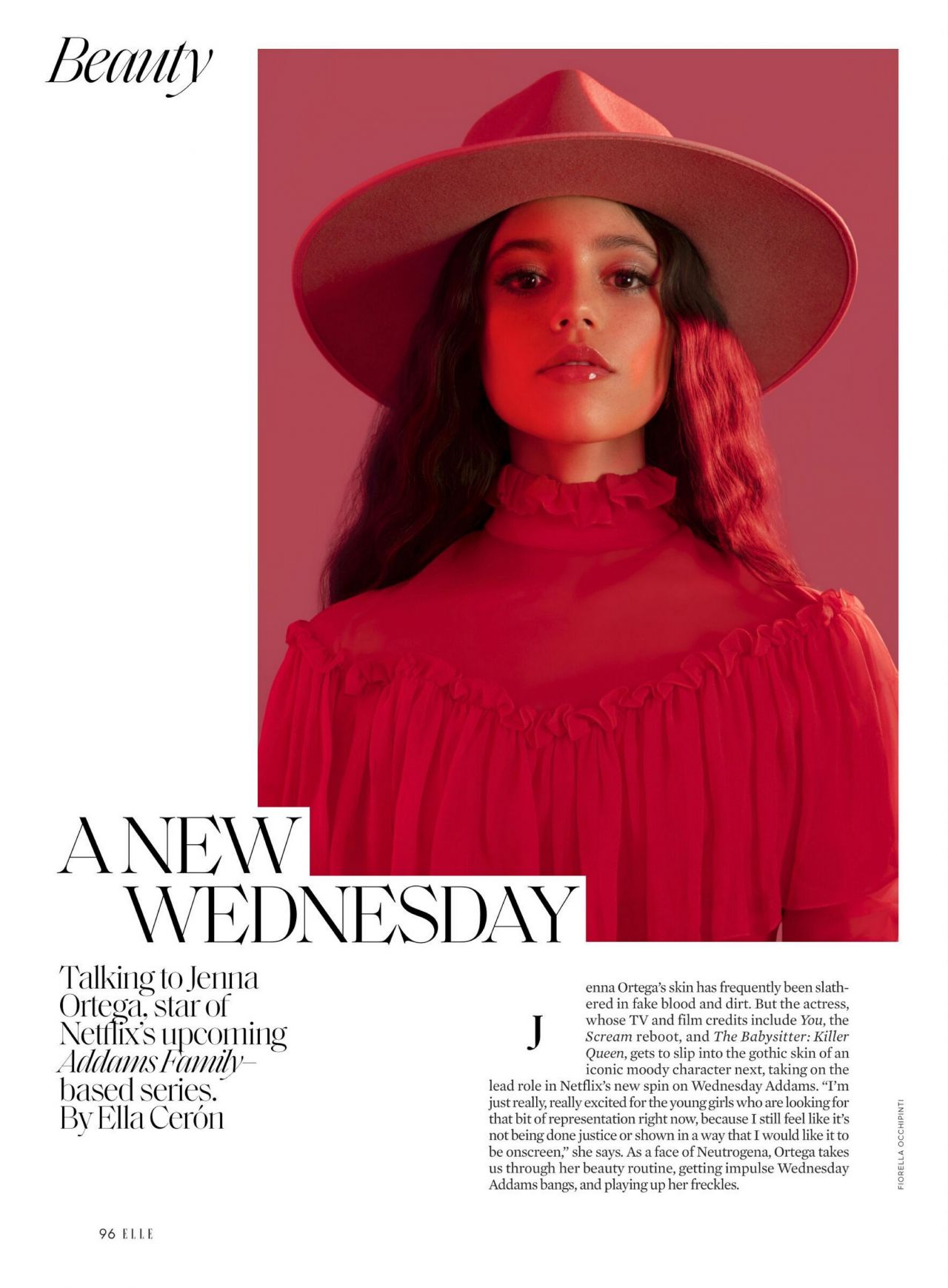 Jenna Ortega ELLE US October 2022 Issue CelebMafia