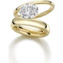 Jessica McCormack Oval Single Tilt Diamond Ring