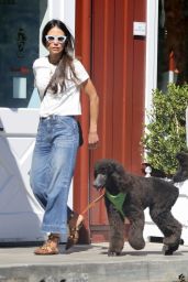 Jordana Brewster - Out in Brentwood 10/17/2022