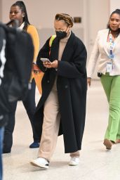Kerry Washington in Travel Outfit - JFK Airport in NYC 10/25/2022