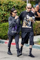 Kourtney Kardashian and Travis Barker at Erewhon in Calabasas 10/16/2022
