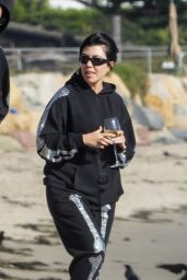Kourtney Kardashian and Travis Barker on the Beach in Santa Barbara 10 18 2022   - 49