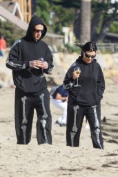 Kourtney Kardashian and Travis Barker on the Beach in Santa Barbara 10 18 2022   - 27