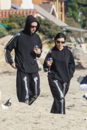 Kourtney Kardashian and Travis Barker on the Beach in Santa Barbara 10 18 2022   - 34