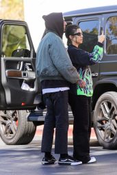Kourtney Kardashian and Travis Barker - Out in Calabasas 10/26/2022
