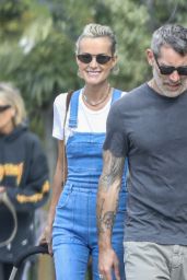 Laeticia Hallyday and Jalil Lespert - Palisades 10/16/2022