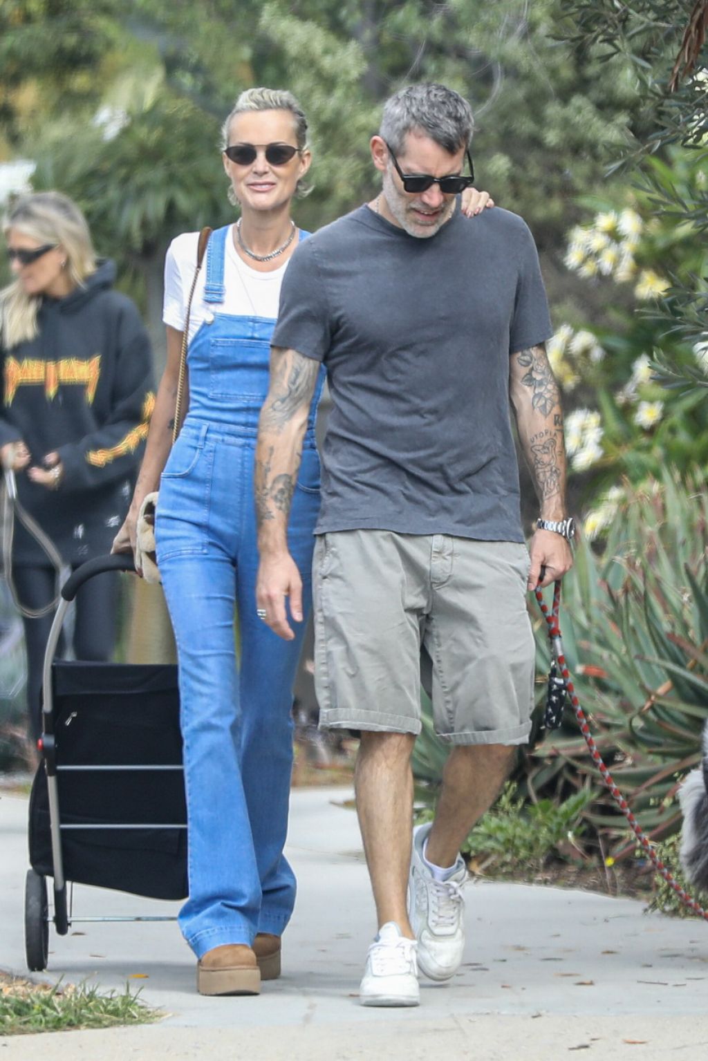 Laeticia Hallyday and Jalil Lespert - Palisades 10/16/2022 • CelebMafia