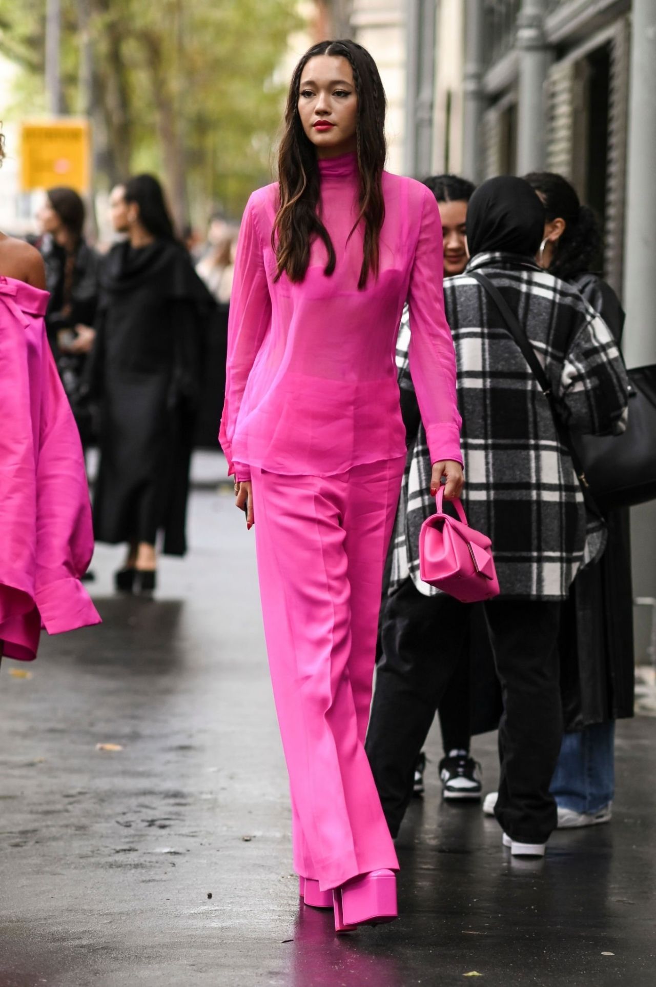 Lily Chee Valentino Show at Paris Fashion Week 10/02/2022 • CelebMafia