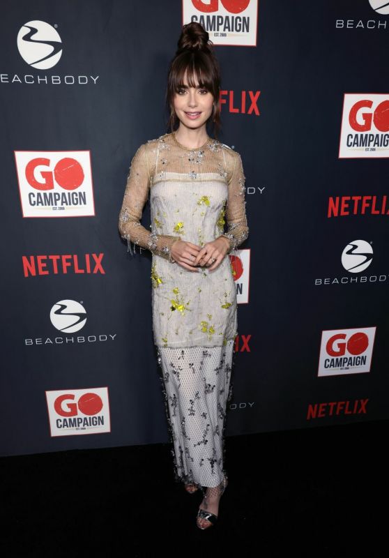 Lily Collins - Go Gala in Los Angeles 10/08/2022