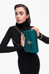 Lily Collins   Panth re de Cartier Chain Bags 2022   - 87