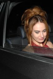 Lily James at Chiltern Firehouse in London 09/30/2022