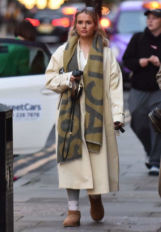 Molly-Mae Hague in a Trench Coat in Manchester 10/21/2022