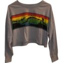 Ocean Pacific by Icons of Culture Cropped Long Sleeve Tee