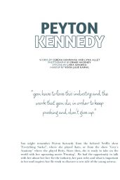 Peyton Kennedy - Saturne Magazine October 2022 Issue