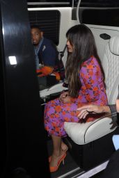 Priyanka Chopra in Floral Patterned Mini Dress With Nick Jonas Out in West Hollywood 10/27/2022