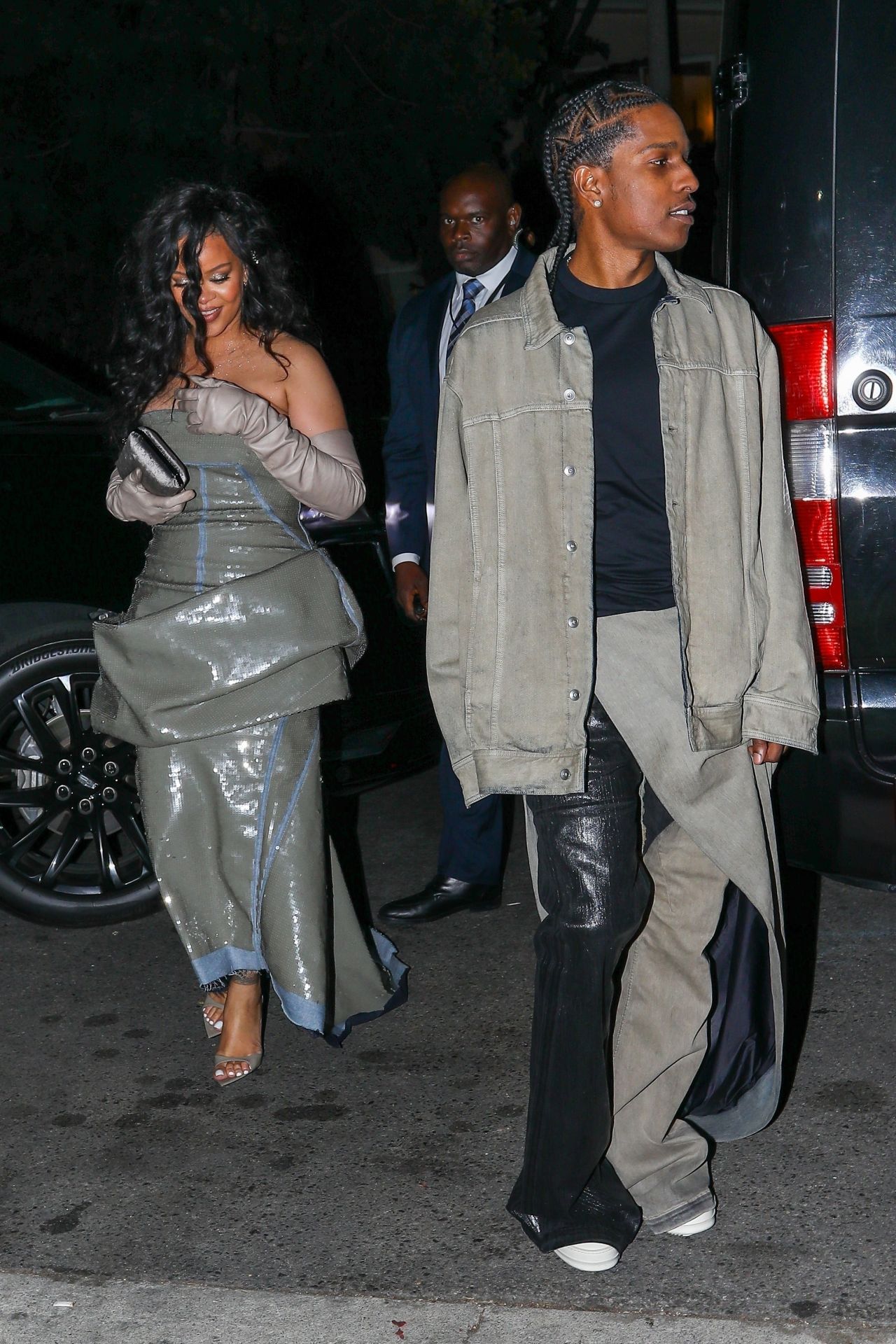 Rihanna and ASAP Rocky - Wakanda Forever After Party in LA 10/27