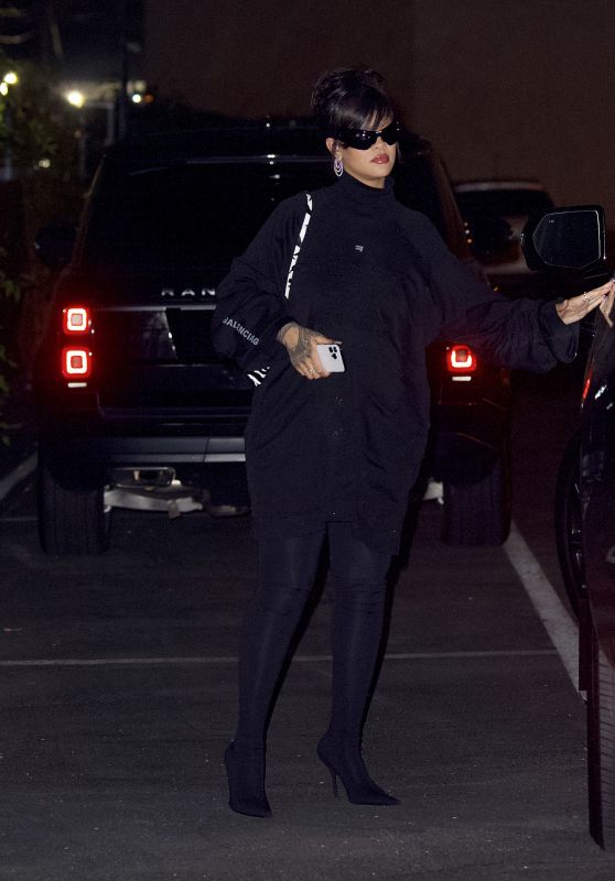 Rihanna in Balenciaga Outfit - Los Angeles 10/06/2022