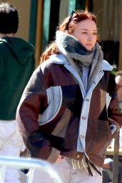 Sophie Turner at Cafe Select and Carhartt Store in New York 10/20/2022