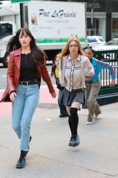 Sydney Sweeney and Dakota Jonhson - "Madame Web" Set in New York City 10/11/2022