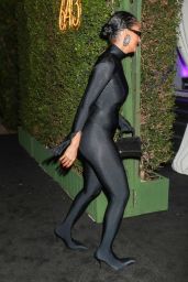 Tracee Ellis Ross in a Black Nylon Bodysuit at Alexandra von F rstenberg Birthday Party in West Hollywood 10 15 2022   - 27