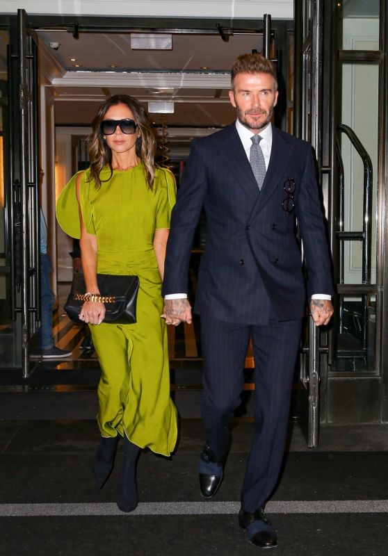 Victoria Beckham and David Beckham - Leaving the Mark Hotel in New York 10/14/2022