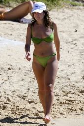 Abbie Chatfield in a Green Bikini at the Beach in Sydney 11/18/2022