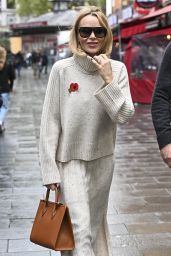 Amanda Holden in a Knitted Turtle Neck Cream Jumper and Maxi Skirt   London 11 01 2022   - 83