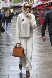 Amanda Holden in a Knitted Turtle Neck Cream Jumper and Maxi Skirt   London 11 01 2022   - 32