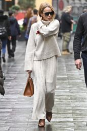 Amanda Holden in a Knitted Turtle Neck Cream Jumper and Maxi Skirt   London 11 01 2022   - 75