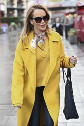 Amanda Holden in a Yellow Statement Coat in London 11 22 2022   - 18