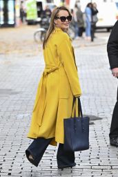 Amanda Holden in a Yellow Statement Coat in London 11 22 2022   - 21