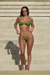 Anastasia Karanikolaou in a Lime Green Bikini 11/24/2022