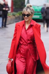 Ashley Roberts in an All-red Ensemble in London 11/24/2022