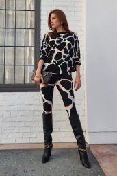 Blanca Blanco Wears an Animal Print Ensemble With Black Leather Boots   Hollywood 11 05 2022   - 10