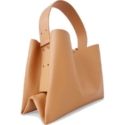 Cos Folded Leather Large Shoulder Bag in Light Brown