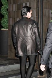 Demi Lovato in All Black at a Party for Ashley Benson in West Hollywood 11/16/2022
