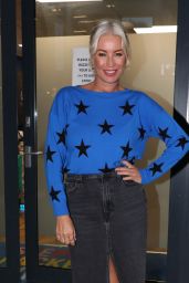 Denise Van Outen in Sparkly Blue Cowboy Boots and Denim Skirt - Leeds 11/16/2022
