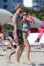 Diletta Leotta in a Bikini on the Beach in Miami 11/15/2022