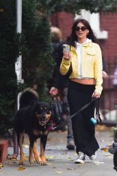 Emily Ratajkowski - Walk With Her Dog in Manhattan 11/25/2022