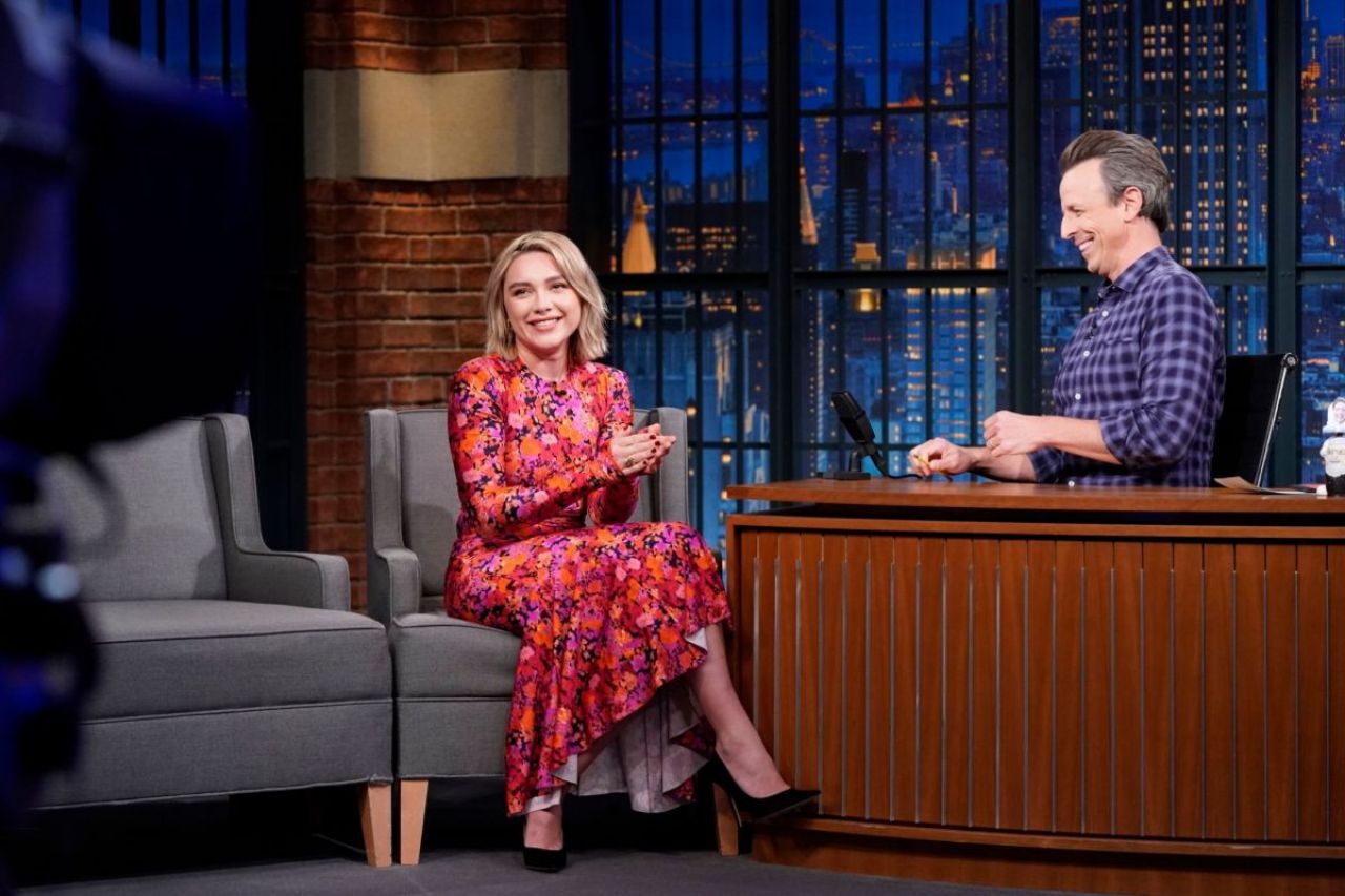 Florence Pugh - Late Night With Seth Meyers 11/09/2022 • CelebMafia