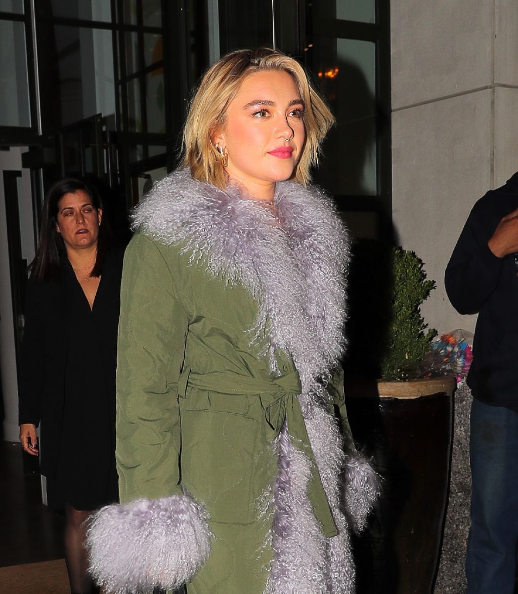 Florence Pugh - Leaving Her Hotel in New York 11/10/2022 • CelebMafia