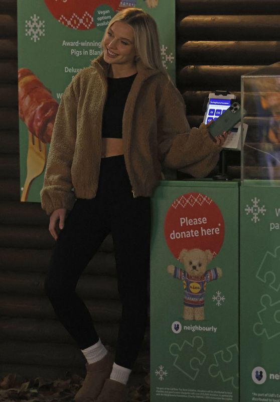Helen Flanagan - Promote a Charity by Lidl at Winter Wonderland in London 11/20/2022