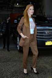 Jessica Chastain - Leaving Live with Kelly and Ryan in New York 11/16/2022