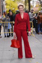 Katherine Heigl Wears a Red Pantsuit With a Matching Tote   New York 11 28 2022   - 32