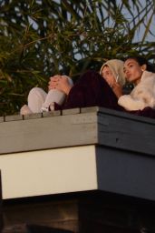 Kelly Gale and Fiance Joel Kinnaman - Watch the Sunset From a Rooftop in LA 11/22/2022