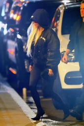 Kim Kardashian in a Black Hoody in NYC 11/01/2022