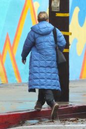 Kristen Bell Wears Rainboots and Puffer Coat - LA 11/07/2022