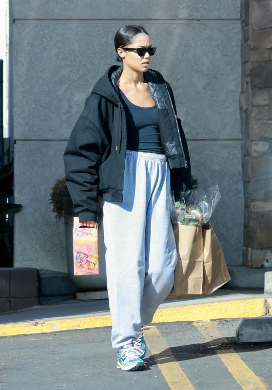 Laura Harrier at Gelson