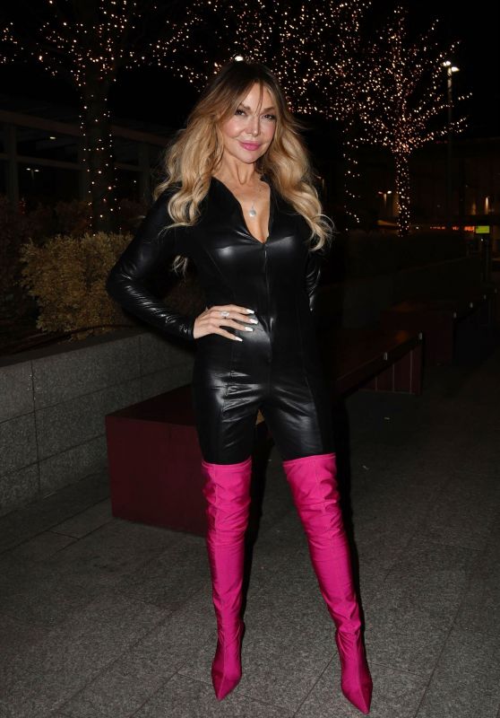 Lizzie Cundy in Pink Thight High Boots - London 11/19/2022