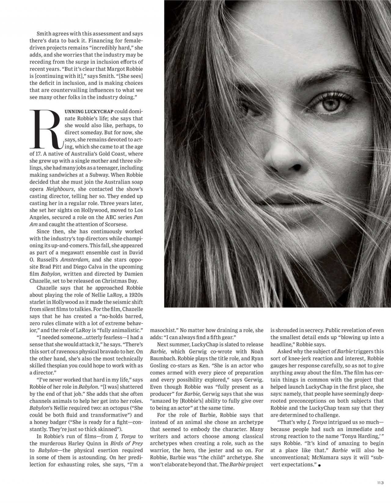 Margot Robbie - The Wall Street Journal November 2022 issue • CelebMafia